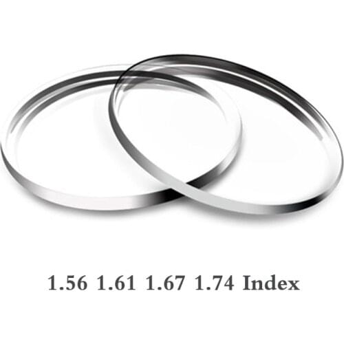 1.56 1.61 1.67 1.74 Index Prescription Optical Lenses Glasses Myopia Customized Eyeglasses Lenses Anti-scratch Anti-reflection