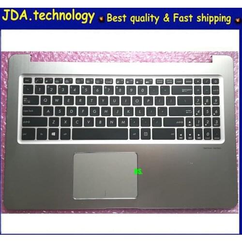 MEIARROW 96%New for ASUS NX580 M580VD plamrest US keyboard upper cover upper case Touchpad,Golden