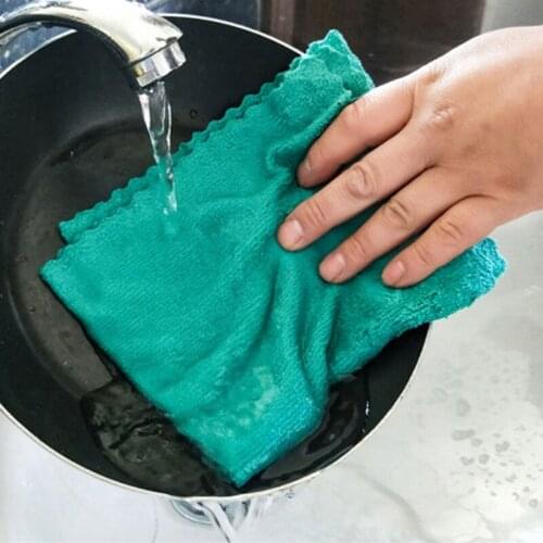 Multipurpose Plush Microfiber Edgeless Cleaning Towel Household Cleaning Cloth Rag Car Wash Towel Cleaning Tool