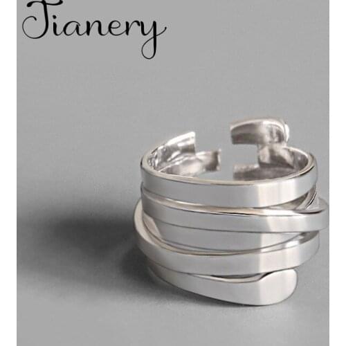 Fashion Female Irregular Chains Rings For Women Lover Wedding Jewelry Party Trendy Statement Rings Wholesale