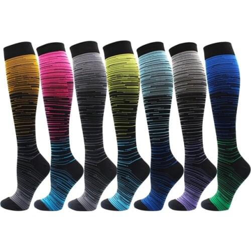 Unisex Compression Socks Best Graduated Atheletic Basketball Socks Outdoor Sports Magic Compression Elastic Socks Riding Socks