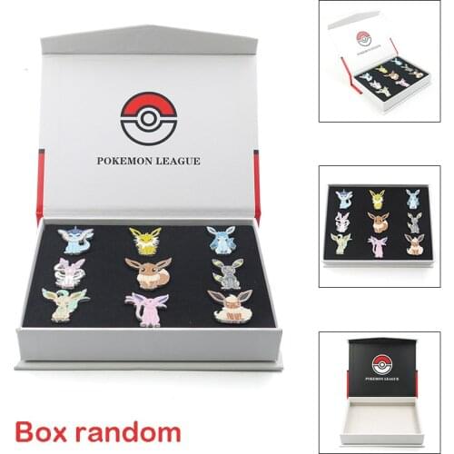 New Pokemon Gym Badges Figure Toys Kanto Johto Hoenn Sinnoh Unova Kalos League Region Pins Brooches Pocket Monster Birthday Gift