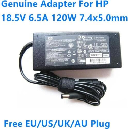 Genuine 18.5V 6.5A 120W PPP016L-E PPP016H PA-1121-42HN AC Power Supply Adapter For HP Compaq NX7400 8530W 8540W Laptop Charger