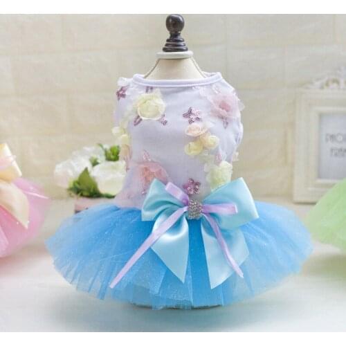 Pet Dress Summer Wedding For Dogs Skirt Summer Princess Dog Dresses Clothes For Dogs Skirts York Pet Chihuahau Dress