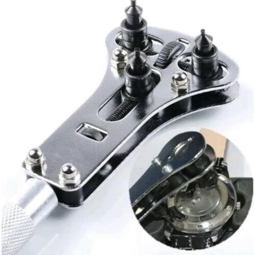 Portable Wrist Watch Case Opener Adjustable Screw Back Remover Wrench Repair Tool Claw Wrist Watch Repair Tool Metal Opener