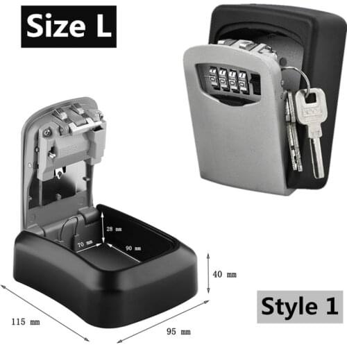 Durable Key Storage Lock Security Box Wall Mount Holder 4 Digit Combination Safe Organizer For Home Office cassaforte seguridad
