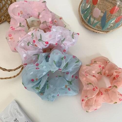 Women girls Simple Fabric Transparent Hair bands ropes elastic hairbands accesorios para el cabello girls Hair Accessories