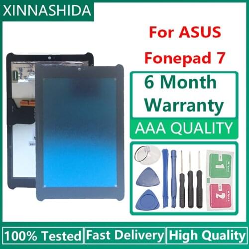 For ASUS Fonepad 7 K00E ME372CG K00Y ME372CL ME372 LCD Touch Screen Digitizer Sensors Assembly Frame Replacement Parts