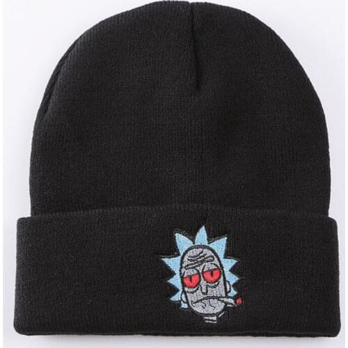 Beanie Rick Hat Men Womens Hat Unisex Knitted Hat Women Winter Hat Warm Hat Balaclava Rick Caps