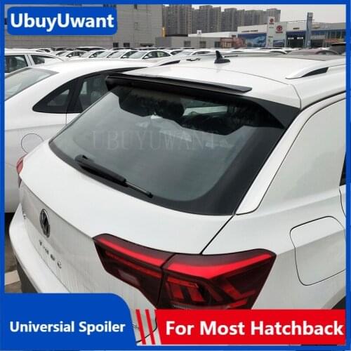 UBUYUWANT Rear Roof Spoiler For Volkswagen T-ROC 2018 2019 2020 ABS Universal Car Tail Trunk Wing For VW Golf 4 MK4 MK5/MK6 GTI