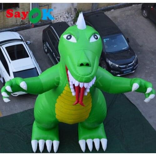 High Quality PVC Tarpaulin Inflatable Dinosaur 7.5m H for Theme Park Square Amusement Park Shopping Center