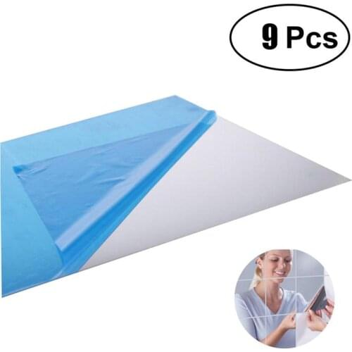 Mirror Sheets Flexible Non Glass Mirror Self Adhesive Tiles Mirror Wall Stickers for DIY Art Home Decor sale Mirror Stickers