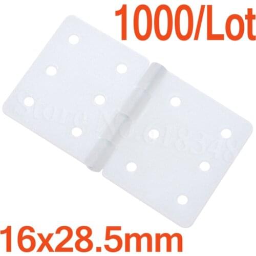 1000pcs Plastic Pinned Nylon Hinges 16x28.5 mm For Remote Control RC Airplanes Replacements Parts