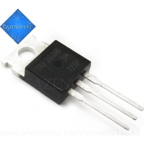10pcs/lot IRF3808PBF IRF3808 TO-220 75V 140A original authentic In Stock