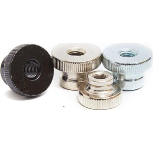 2-10pcs M3 M4 M5 M6 M8 M10 GB806 black/ nickel/ zinc plated Knurled step Thumb Nut Iinstrument Hand Tighten Nut