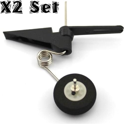 2 Set Replace Tail Wheel Assembly landing gear 60x25mm D28 /30 RC Airplane Parts Aeromodelling For Jet 540T Tires