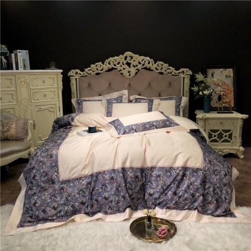 2019 Luxury 1000TC COTTON bedding set queen/king size bed set 4pcs duvet cover sets bedsheet set pillowcase