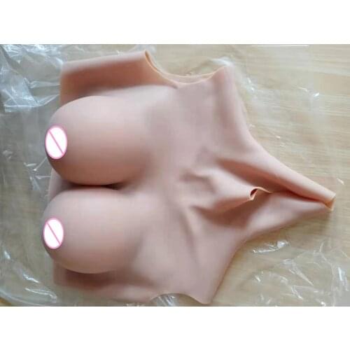 2G Upgrade BCD High Collar Neck Fake Artificial Boob Realistic Silicone Breast Forms Crossdresser Shemale Transgender Drag Queen