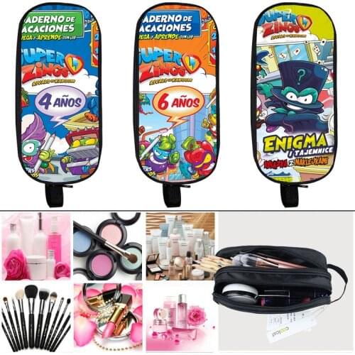 3D Super Zings Women Cosmetic Bag Kids Cartoon Game Pencil Case Large Capacity pen Bag Children School Supplies kawaii gifts