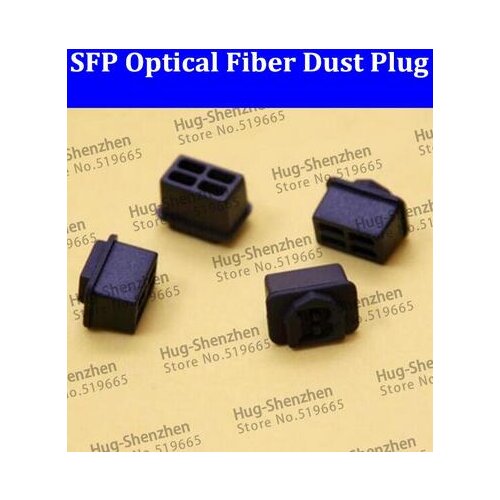 600PCS Free Shipping SFP optical fiber black silicon dust plug /dust cover for SFP optical transceiver with free shipping
