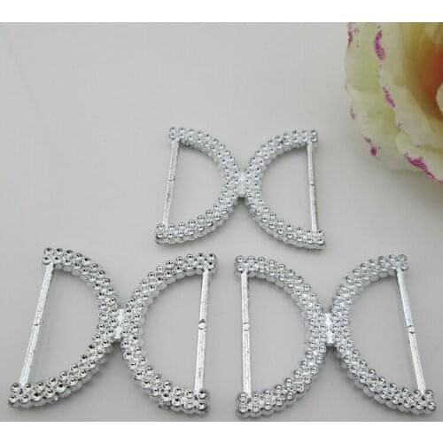 AB70 26mm)20pcs Acrylic Bikini Connector Silver Rhinestone Crystal Stunning Look on Bikini Fitness Posing Suits