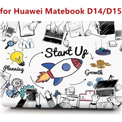 Glitter Cute Case for Huawei Matebook D 14 15 Space Astronaut Matte Clear Cover for Matebook D14 D15 2020 Case Funda Carcasa