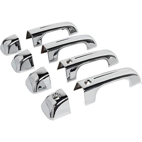 Side Door Handle Cover Decorative Trim for Dodge Ram 1500 2019-2021 with Smart Keyhole Car Exterior Accessories