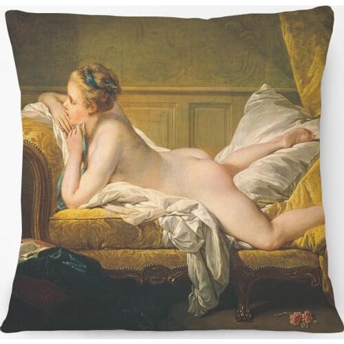 Boucher Rococo Oil Painting Royal Venus Cushion Covers Duchess Goddess Landscape Madame Art Pillow Case