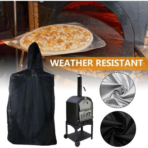 160x37x50cm Garden BBQ Dust Cover Outdoor Courtyard Patio Pizza Oven Cover Heavy Duty Waterproof Sunscreen Case For Outdoor
