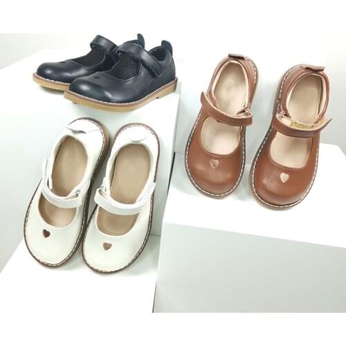 Kids shoes for girls Princess shoes children spring and autumn genuine leather Heart type Love pattern