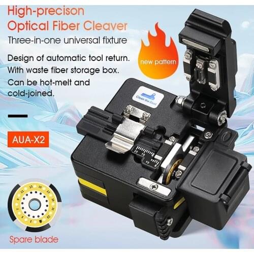 FTTH Cutting Tool AUA-X2 High Precision Optical Fiber Cleaver Cable Cutting Knife Fiber Cleaver