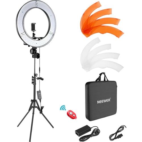 Neewer LED Ring Light Kit 18 Inch Ring Lamp Photo Light Ring for YouTube Makeup Studio Photography Ringlight with Light Stand
