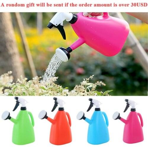 2 in 1 Adjustable Sprayer Watering Can Garden Plants Pressure Spray Water Kettle Home Plant Pot Bottle Watering Device Plastic