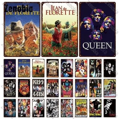 Rock Band Metal Sign Tin Sign Retro Music Vintage Metal Poster Wall Art Stickers for Music Cafe Pub Club Bar Decor Iron Plaque