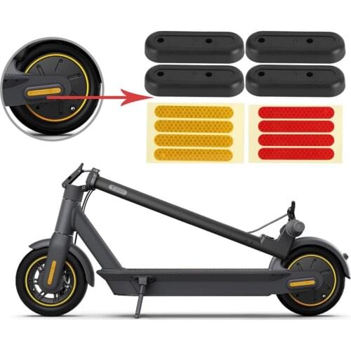 Multi-functional Front Fork Wheel 2 pcs Decorative Shells and 4 pcs Reflective Sticker for G30 Max Electric Scooters Accessories