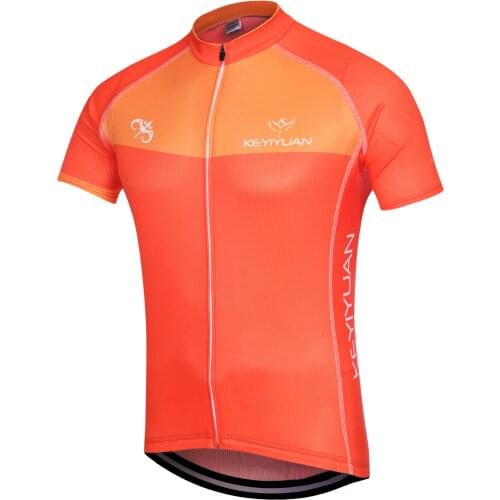 KEYIYUAN Mens Cycling Jersey Short Sleeve Road Bike Shirts Mountain Bicycle Clothing Camisa MTB Masculina Fietskleding Heren