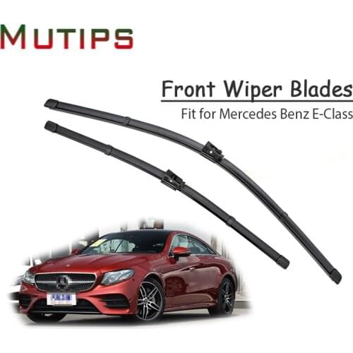 1Set Rubber Car Front Wiper Blade Kit For Mercedes Benz W213 W212 W211 E-Class Original replace Insert Strip Auto Accessories