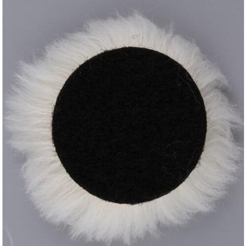 Wool Hook And Loop Grip Buffing Pad for Compound Cutting Polishing Pads 1 in