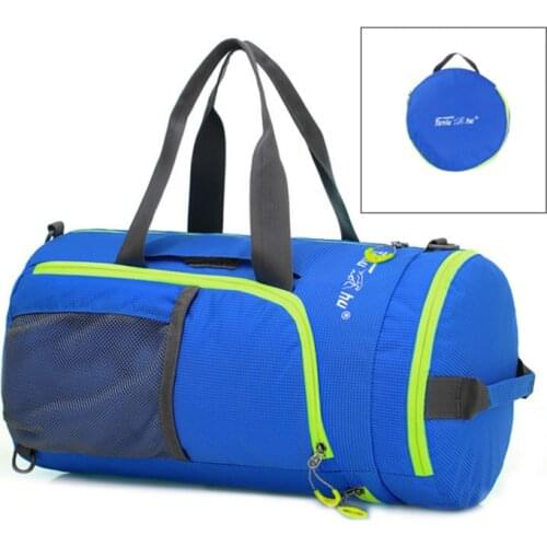 BG01 Foldable Fitness Bags Women Sport Bag Men Traning Shoulder Gym Bag Outdoor Waterproof Nylon Handbag
