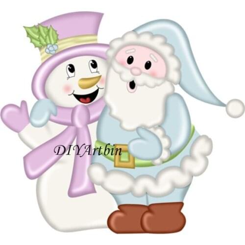 Snowman Mrs/Mr. ClausValentine New Christmas Cutting Dies Metal Embossing Paper Card Craft Die