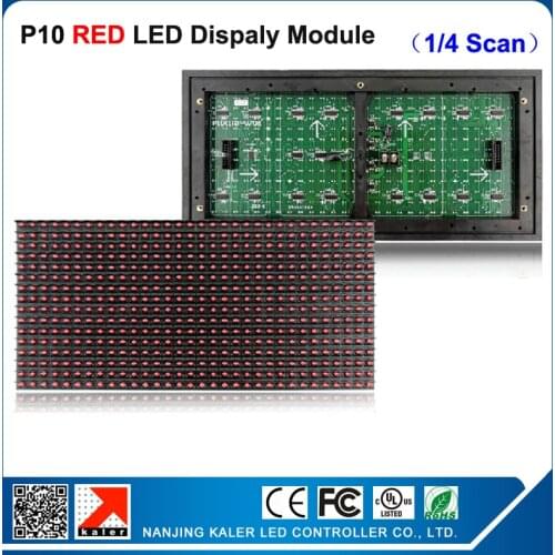 TEEHO Red Scrolling LED Panel Display 32*16Pixels Billboard Advertising Message Board Programmable Led Sign Module Waterproof