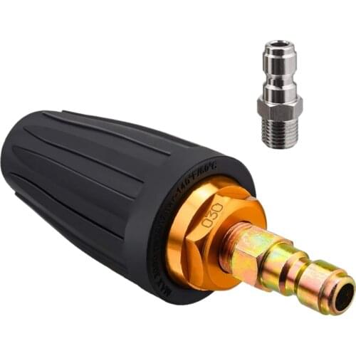 Pressure Washer Rotating Spray Turbo Nozzle Universal For Hot And Cold Water 3,000 Psi, 3.0 Orifice, 3.0 Gpm With 1/4 inch Quick