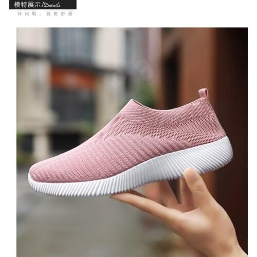 2021 Summer Women Vulcanized Shoes High Quality Women Sneakers Slip on Flats Shoes Women Loafers Walking Flat