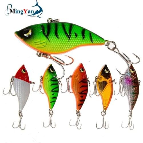 1PCS VIB Fishing Lure Lead Swim Minnow Wobbler Hard Bait 5cm 15g Artificial Crankbait Winter Sea Fishing Bass Diving Swivel Bait