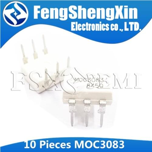 10pcs/lot MOC3083 MOC3083M DIP photoelectric coupler DIP-6