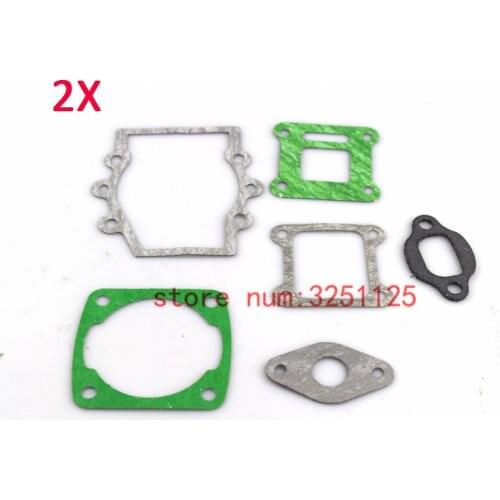 2sets Engine Gasket For 47cc 49cc 2 Stroke Minimoto Pocket Bike Mini Moto Dirt Kids ATV Qaud Go Kart Baby Crosser 4 Wheeler
