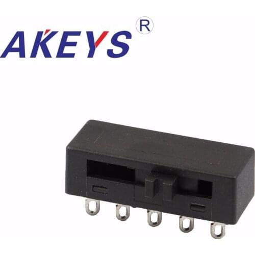 5PCS SK-24N02 Change slide switch 2P4T 230V-115V side insert 10 pin high current toggle switch with iron frame
