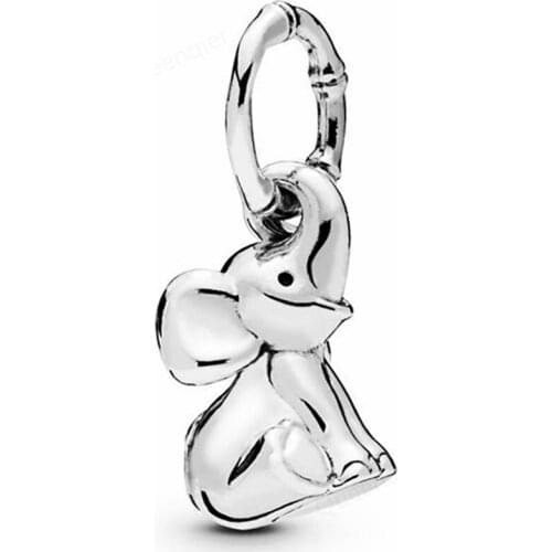 925 Sterling Silver Elephant European Charms Bead Fit Original Bracelets Chain DIY Girl Women Pendant Charm Beads Jewelry Making