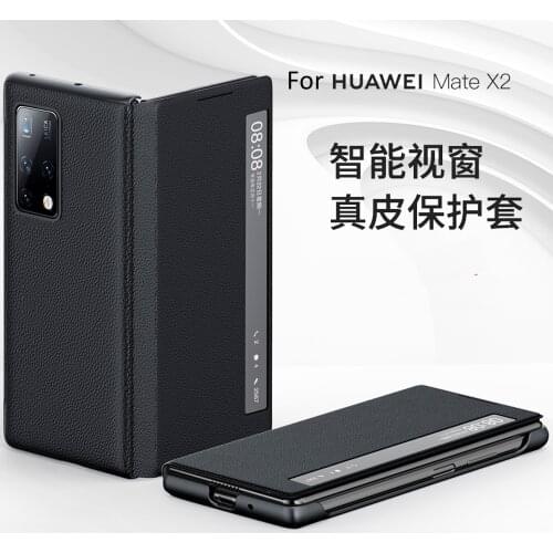 Wallet Genuine Real Leather Flip Case For Huawei Mate X2 Coque Book Capinha