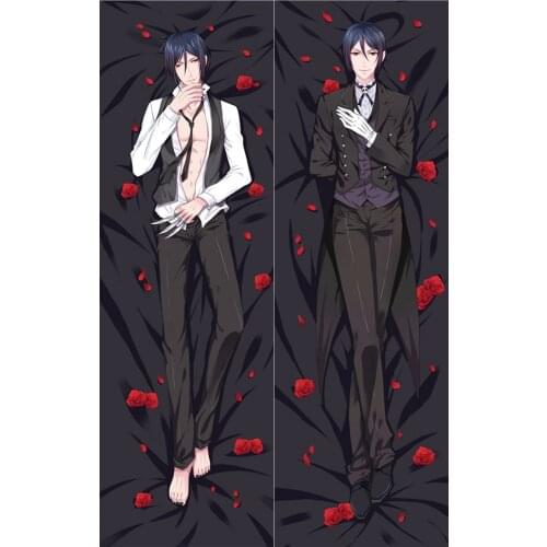 Black Butler Sebastian Michaelis Pillow Case Cosplay Dakimakura Hugging Body Prop